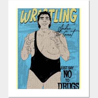 Artwork Andre The Giant Wrestling // Just Say No To Drugs Posters and Art